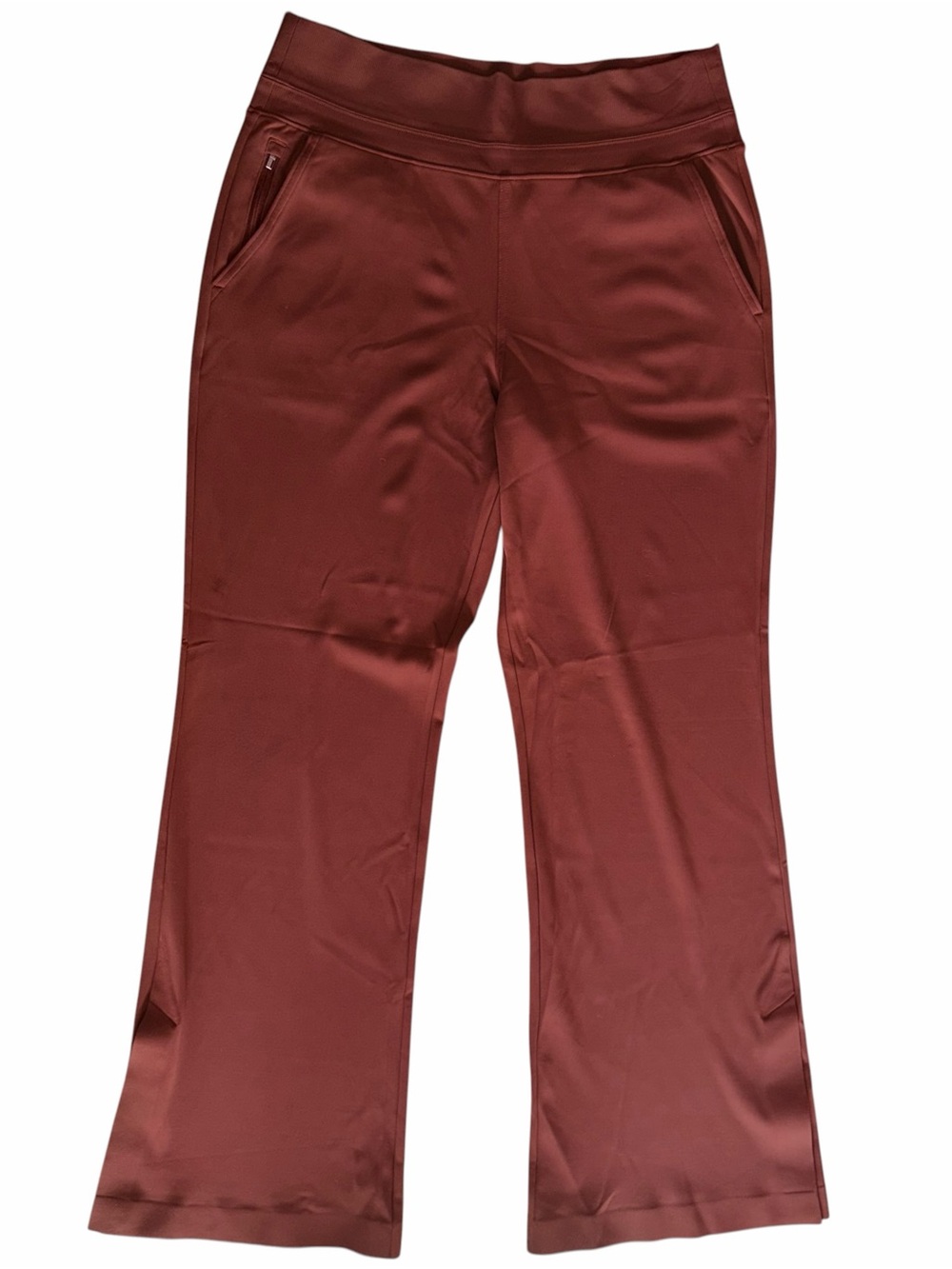 Athleta Venice Flare Travel City Pant in Mahogany Women’s Size L - Picture 2 of 8